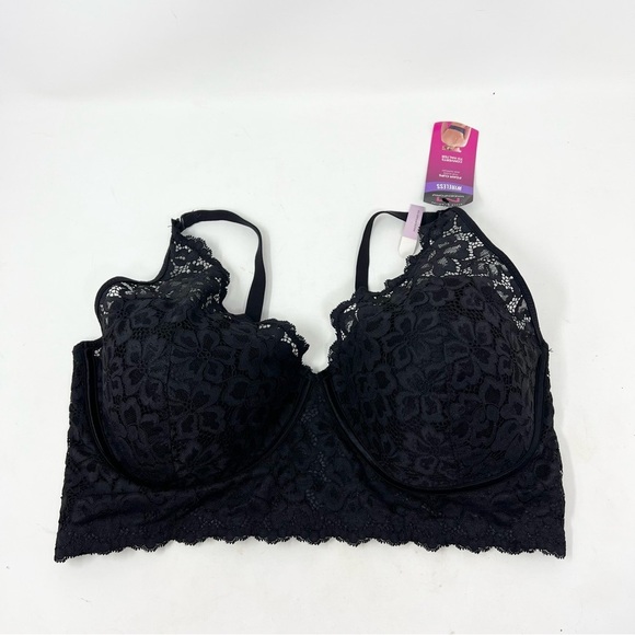 NWT Maidenform Lightly Lined Convertible Lace Bralette Size 40D - Picture 3 of 12
